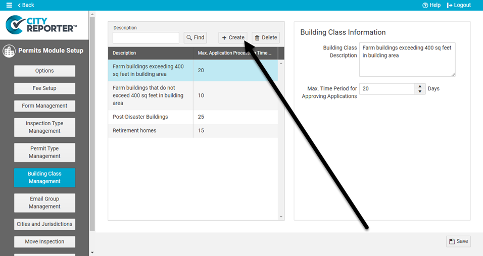 set up building classes